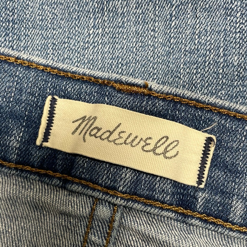 Madewell Women’s 30 Slim Straight Jeans Distressed Button-Front Edition - Picture 11 of 16